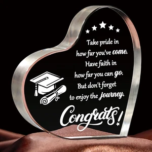 Graduation Gifts, 2024 Graduation Gifts for Her Him - Inspirational Acrylic Keep - Picture 1 of 12