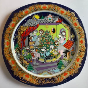 Rosenthal Bjorn Wiinblad Christmas Carol Plate 1986 - O Christmas Tree - Picture 1 of 9