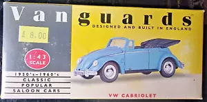 New Vanguards 1:43 VW Cabriolet Pale Blue VA2001 Die Cast car boxed original - Picture 1 of 7