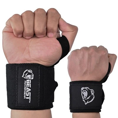 HEAVY DUTY Wrist Wraps 18" |Competition Grade| Professional Quality Thumb Loop - Image 1 of 4