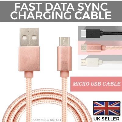 Cable Cargador Micro USB Cable Para Samsung Galaxy S7 Móvil Android Tablet Kindle Foto 1 de 4