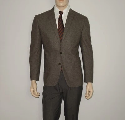 NEW John Varvatos Two Button Peak Lapel Blazer in Brown Size 42R - Image 1 of 4