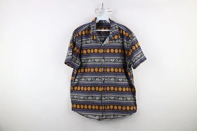 Camisa De Colección Y2K Disney Para Hombres XL Tapiz Aladdin Desteñido Manga Corta Cuello Botón Foto 1 de 4