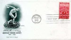 USA ERSTTAGSBRIEF ANNIVERSARY OF TURNERS SOCIETY 20. NOV. 1948 - Bild 1 von 1