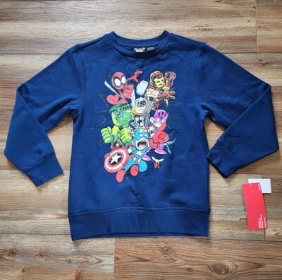 Sudadera Avengers Niños M Azul Cuello Redondo Marvel NUEVA  Foto 1 de 4