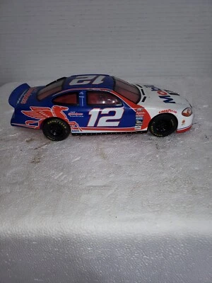 1:24 Hot Wheels Racing Deluxe NASCAR Diecast Jeremy Mayfield #12 Mobil 1 Car - Image 1 of 4