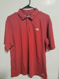 Camisa Polo The North Face Adulto Mediana Roja Gris Manga Corta VaporWick TNF Para Hombres - Imagen 1 de 6