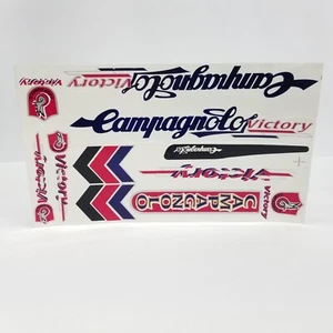 Campagnolo Victory Decals Sticker Set Bicycle Cycling Red Black Italy - Picture 1 of 8