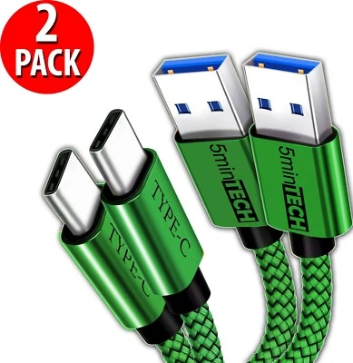 2 Pack Fast Charging Cord Type C Cable USB-C For Samsung Galaxy A10E A20 A50 - Image 1 of 4