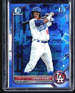 2022 Bowman Chrome Sapphire 1st Prospects #BCP-24 Jorbit Vivas (RC) - Picture 1 of 2