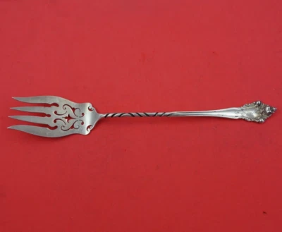 Tenedor de lechuga de plata esterlina perforado con giro La Splendide de Reed and Barton Foto 1 de 3