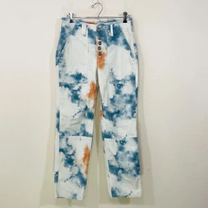 Pilcro The Wanderer Women's size 26 Tie Dye Relaxed Fit Button Front Pants - Picture 1 of 10