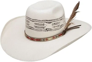 RESISTOL Boys Young Gun Jr 4 Brim Straw Cowboy Hat OS Natural - Picture 1 of 2