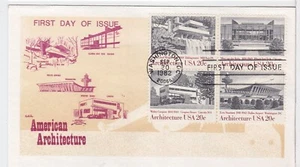 TurtlesTradingPost- American Architecture- 1982 FDC #2019-22 Colonial Cachet - Picture 1 of 1