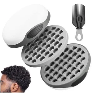 Silicone Curl Brush with Pick Comb, Hair Twist Curling Comb for Afro Curls, S... - Picture 1 of 9