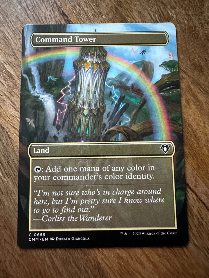 Command Tower / Befehlsturm - Borderless - Commander Masters - NM -EN- MTG Magic - Bild 1 von 1