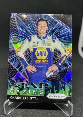 2018 Panini Prizm Racing Chase Elliott Star Gazing Blue Camo Prizm #68 - Image 1 of 2