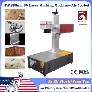 5W UV Laser Marking Engraver Machine Air Cooling For Glass Metal Wood Plastic US - Picture 1 of 18