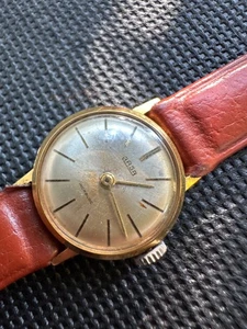 ARSA SWISS MADE MECHANICAL LADIES WATCH 25MM GOLD PLATED - Picture 1 of 6