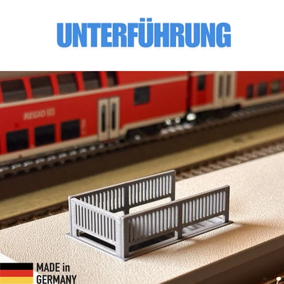 HAPPY BUMBLEBEE Bahnsteigtreppe für Spur N Bahnsteigunterführung Unterführung in 2 Farben