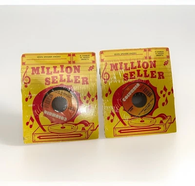 SEALED Ray Charles Willie Nelson Seven Spanish Angels Janie Fricke Who Cares 45 - Image 1 of 4