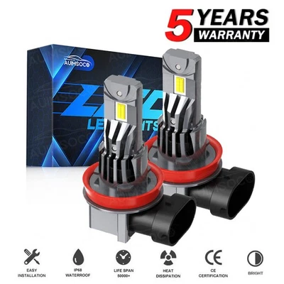 For Nissan Allure 2005-2010 H9 H11 LED Headlight High / Low Bulbs 10000K White - Image 1 of 4