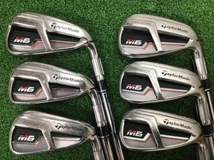 TaylorMade M6 Iron Set 5-9,Pw 6pc Flex Stiff REAX 85 Steel Steel - Picture 1 of 6