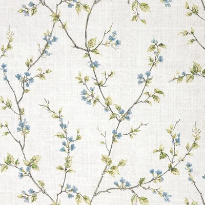 Budding Vine Floral MINERAL Home Decor Cotton Drapery Pillow Sewing Fabric BTY - Image 1 of 4