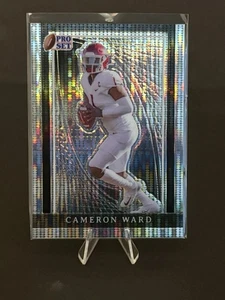 2024 Leaf Metal Silver Pulsar Cameron Ward /6 #1 Draft Pick Titans - Picture 1 of 2