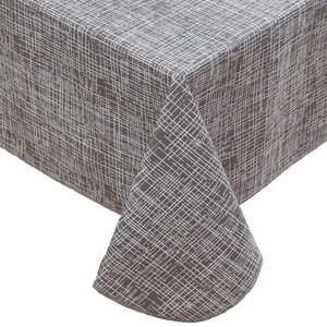 Heavy Duty Vinyl Tablecloth with Flannel Backing Waterproof Oil-Proof Plastic... - Picture 1 of 6
