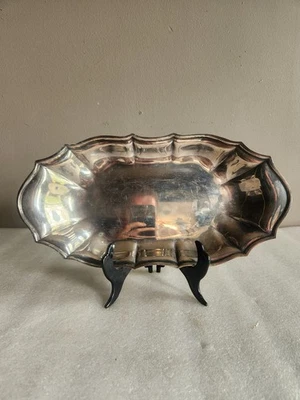 Vintage International Silver Co Silverplated 12" Bread Tray • Chippendale - Image 1 of 4