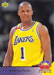 Anthony Peeler 1992 Upper Deck 468  Los Angeles Lakers  Basketball Card - Picture 1 of 2