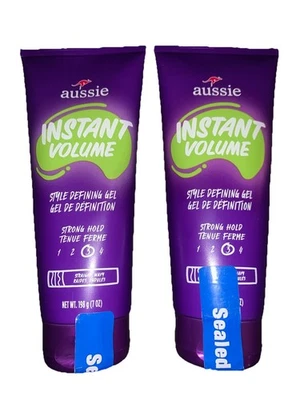 Gel definidor estilo volumen instantáneo BL Aussie sujeción fuerte paquete de 7 oz X 2 Foto 1 de 2