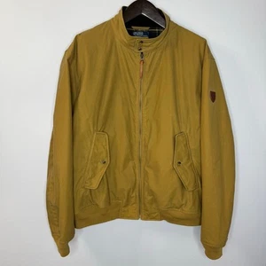 Polo Ralph Lauren Oilcloth Wax Jacket Flannel Plaid Lined Tan Men's XXL - Picture 1 of 15