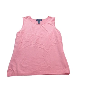 Denim & Co Sweater Tank Top Womens Medium Sleeveless Pullover Ribbed Knit Trim - Picture 1 of 7