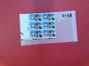 U. S. plate block-C-118 - Airmail - comb. shipping! - Picture 1 of 1