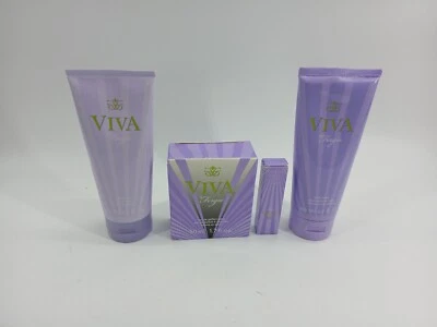 (Лот из 4) Avon Fergie Viva подарочный набор духи душа гель лосьон сумочка спрей (новый) - Изображение 1 из 4