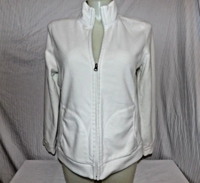 Chaqueta para mujer OLD NAVY marfil polar cremallera frontal talla XL Foto 1 de 2