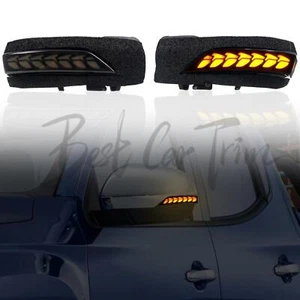 Sequential LED Mirror Turn Signal Lights For Mitsubishi L200 Triton 2019-2023 - Picture 1 of 10