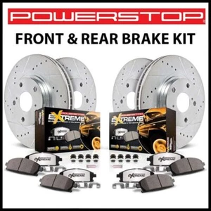 PowerStop Z36 Xtreme Truck Slotted Brake Rotor Pad Kit fits 07-18 Jeep Wrangler - Picture 1 of 12
