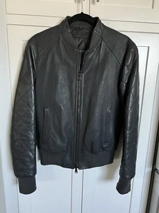 Neil Barrett Men’s Leather Jacket Coat size S - Picture 1 of 8