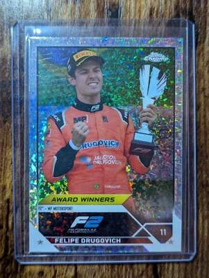 Felipe Drugovich /299 Mini Diamond - 2023 Topps Chrome F1 Formula 1 - 192 - Image 1 of 2