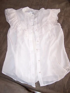 Outfit JP? Blouse Set Cream Sheer New with out Tags Size S - Picture 1 of 5