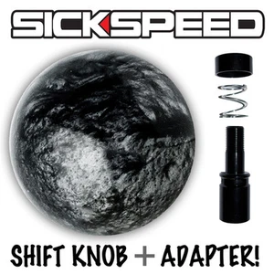 BLACK PEARL KNOB & ADAPTER FOR CORVETTE AUTO/AUTOMATIC GEAR SHIFT LEVER K29 - Picture 1 of 1