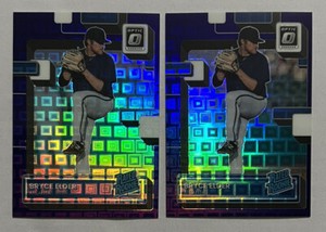 (2) 2022 Donruss Optic Bryce Elder #181 Purple Pandora Prizm Rookie SP /99