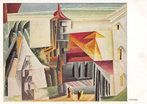 Arte postal: Lyonel Feininger, iglesia, 4x6, sin publicar - Imagen 1 de 2