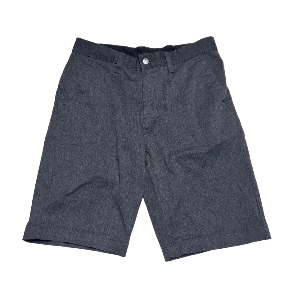 Volcom Frickn Chino Shorts Mens Size 30 Charcoal Gray Flat Front Casual - Image 1 of 4