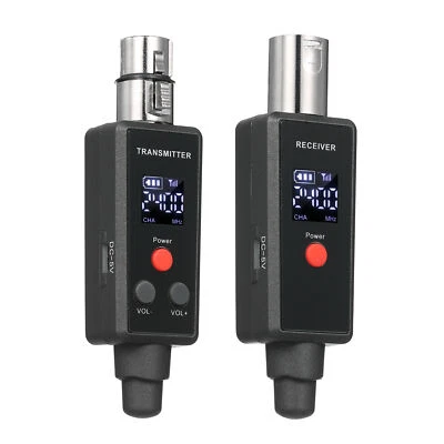 UHF Microphone Wireless System Adapter XLR Wireless Transmitter & Receiver B5W4 - Image 1 of 4