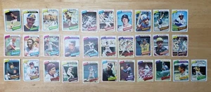 Vintage Lot of 644 1980 Topps ORIGINAL MLB Baseball Cards W/31 HALL OF FAMERS - Picture 1 of 10