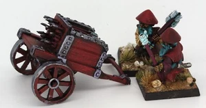 Samurai Dwarf Rocket Launcher And 2 Crew 28mm Metal Unpainted - Picture 1 of 9